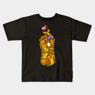 infinity gauntlet snap broken heart parody Kids T-Shirt